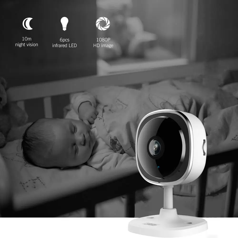 Wifi камера безопасности умная для домашних животных наблюдения ночное видение 180