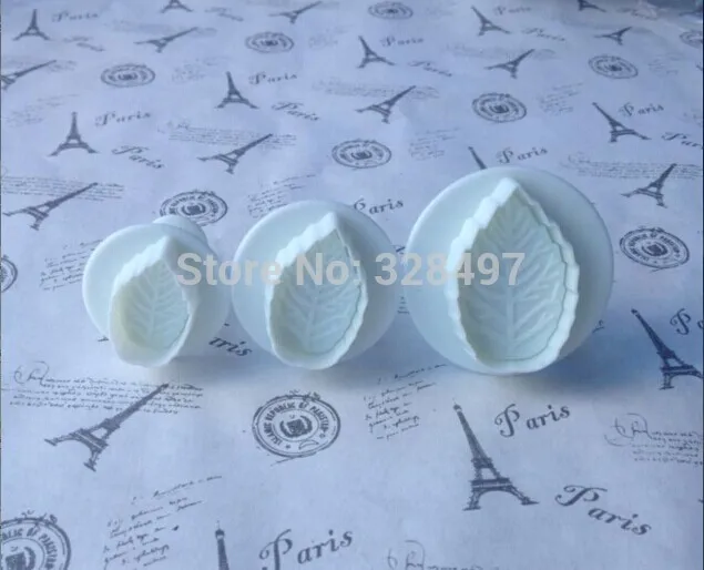 3 шт./компл. Fondant Rose Форма листья резак для торта печенья Sugarcraft кондитерские