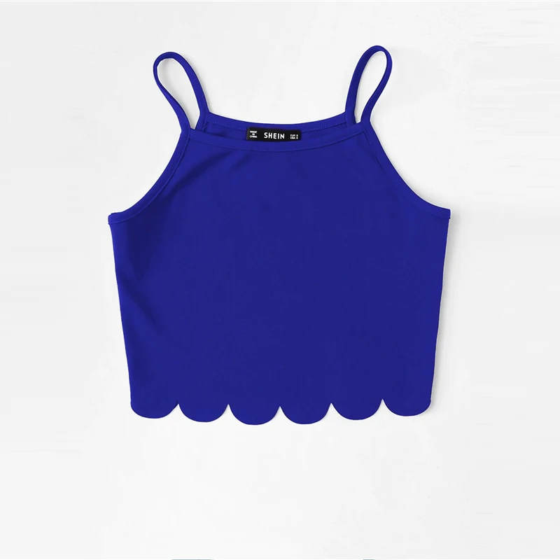 SHEIN летний красный топ на бретельках, жилет, Женский Повседневный жилет на бретельках, тонкий топ на бретельках