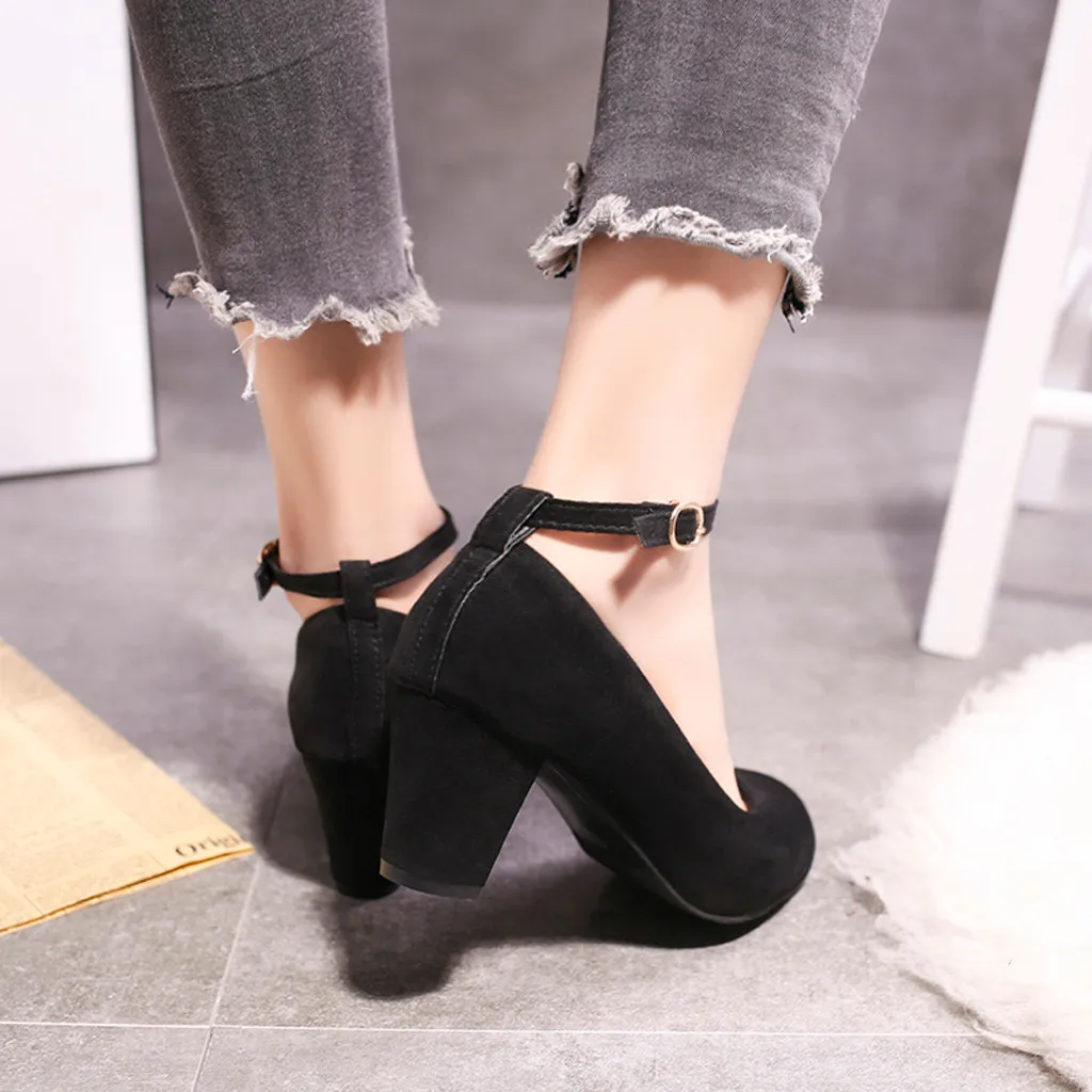 Туфли SAGACE женские на квадратном каблуке элегантная повседневная Рабочая кожаная