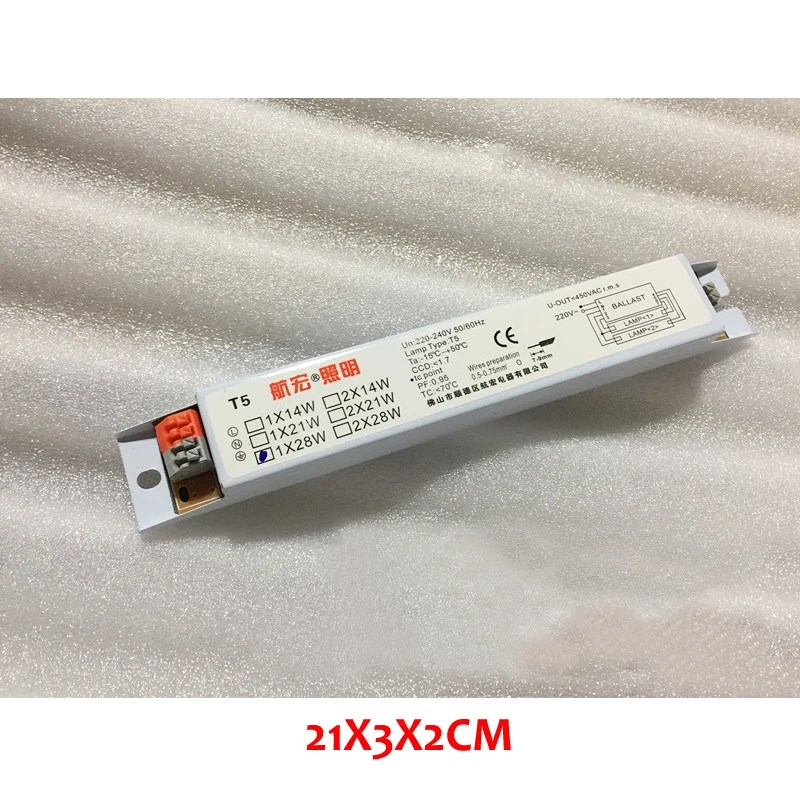 

1Pc New 220-240V AC 28W Wide Voltage T5 Electronic Ballast Fluorescent Lamp Ballasts 50/60HZ