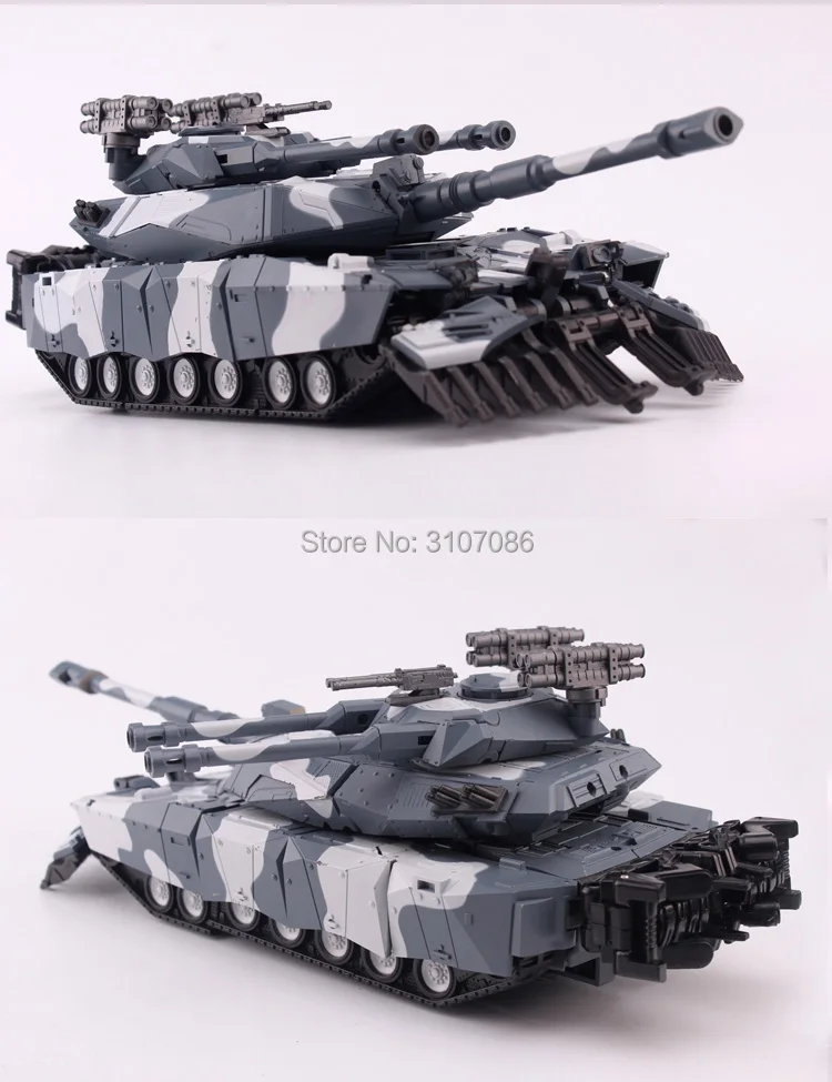 BaiCai трансформация G1 драка лидер снег камуфляж цвет M1A1-A21 Abrams Танк Модель КО фигурка Робот Игрушки