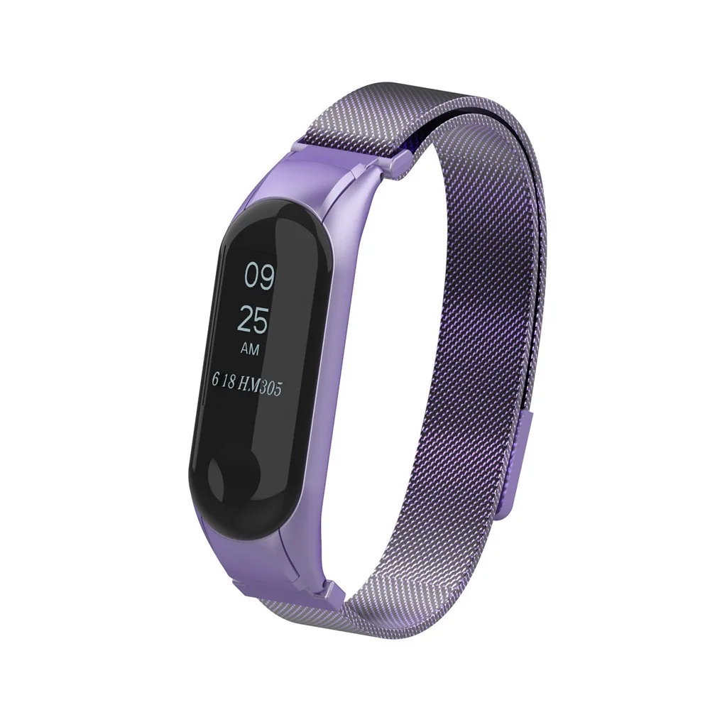 Ремешок mi lanese браслет с магнитной петлей для Xiaomi mi Band 3 Смарт-часы сменные мужские Т-образные спортивные роскошные мужские и женские 19Jun21