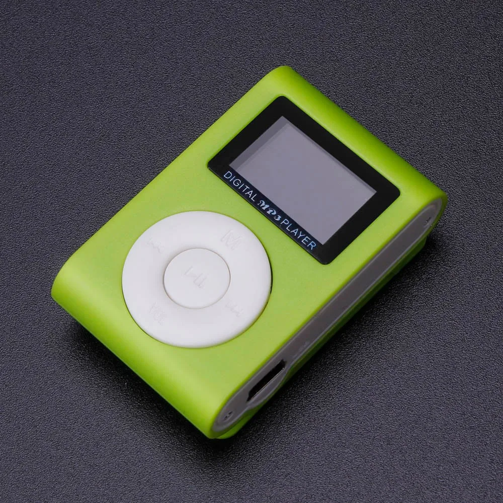 Новинка Лидер продаж модный мини MP3 плеер с usb клипсой поддержка ЖК экрана 32 ГБ Micro