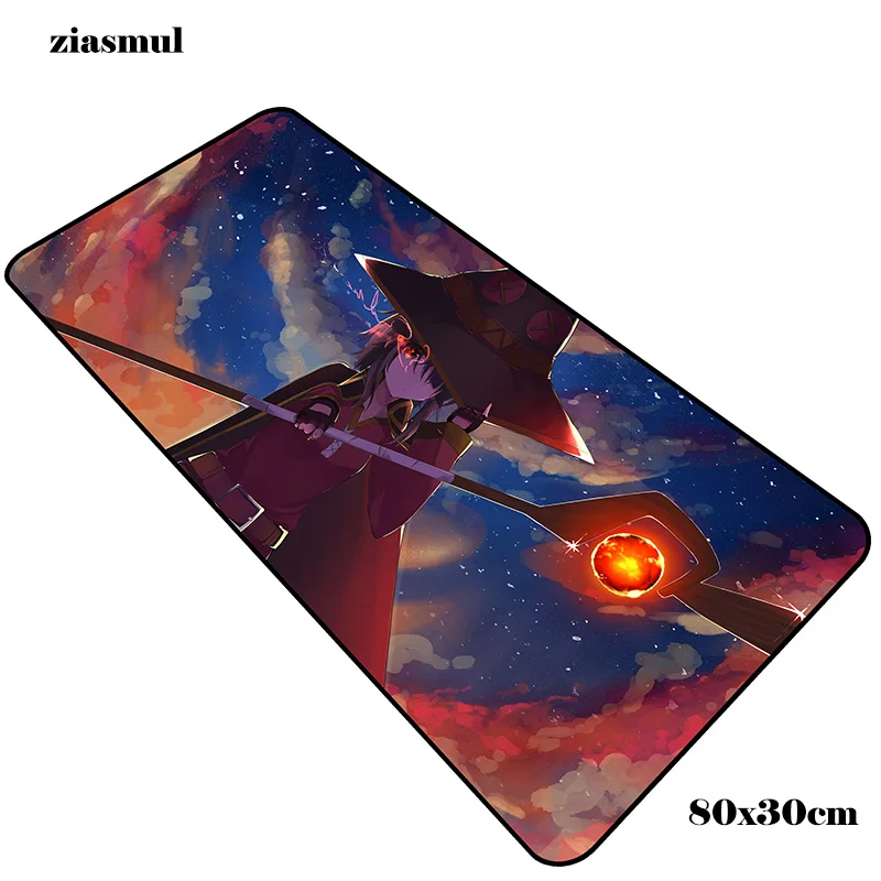 size 800x300x2mm Konosuba коврик для мыши, большой компьютерный геймерский коврик для мыши 800x300x2 мм, лидер продаж, коврик для мыши, эргономичный гаджет, офисные настольные коврики - Цвет: size 800x300x2mm