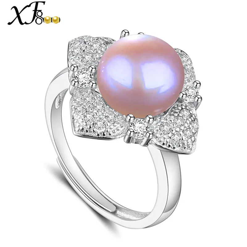 [XF800]Pearl Jewelry Natural Freshwater Pearl Ring 10-11mm Engagement Vintage Wedding Brands Fine Jewlery[J207] | Украшения и