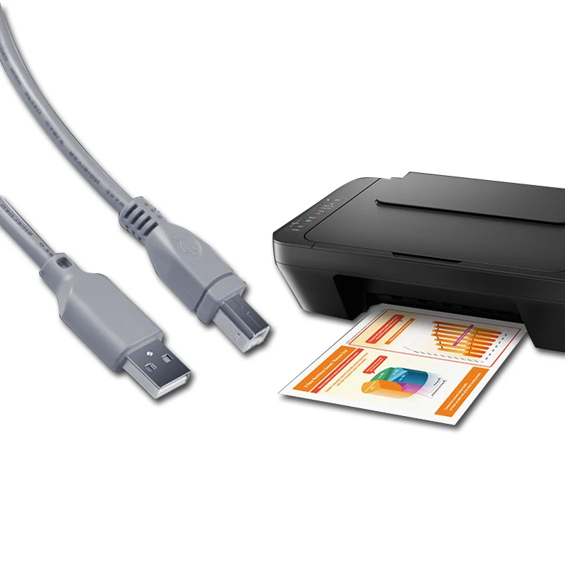 Высокоскоростной usb кабель для принтера удлинитель передачи данных USB A папа к B