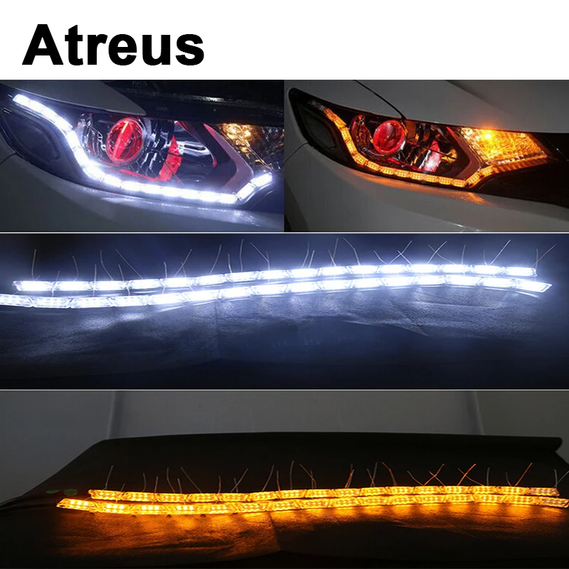 Atreus 2 шт. автомобиль Кристалл воды лампа глаз LED DRL светильник для Lexus Honda Civic