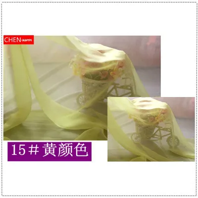 

150cm width Chiffon fabric soft fabric for dress lining cloth material 30d georgette fabrics wedding 3meters/ lot GTF03