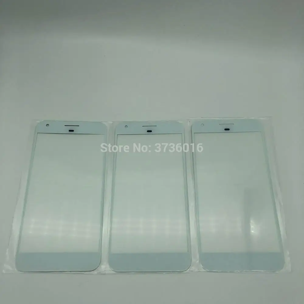5 шт. переднее стекло с OCA для HTC Pixel XL экран дисплея треснувшая стеклянная панель