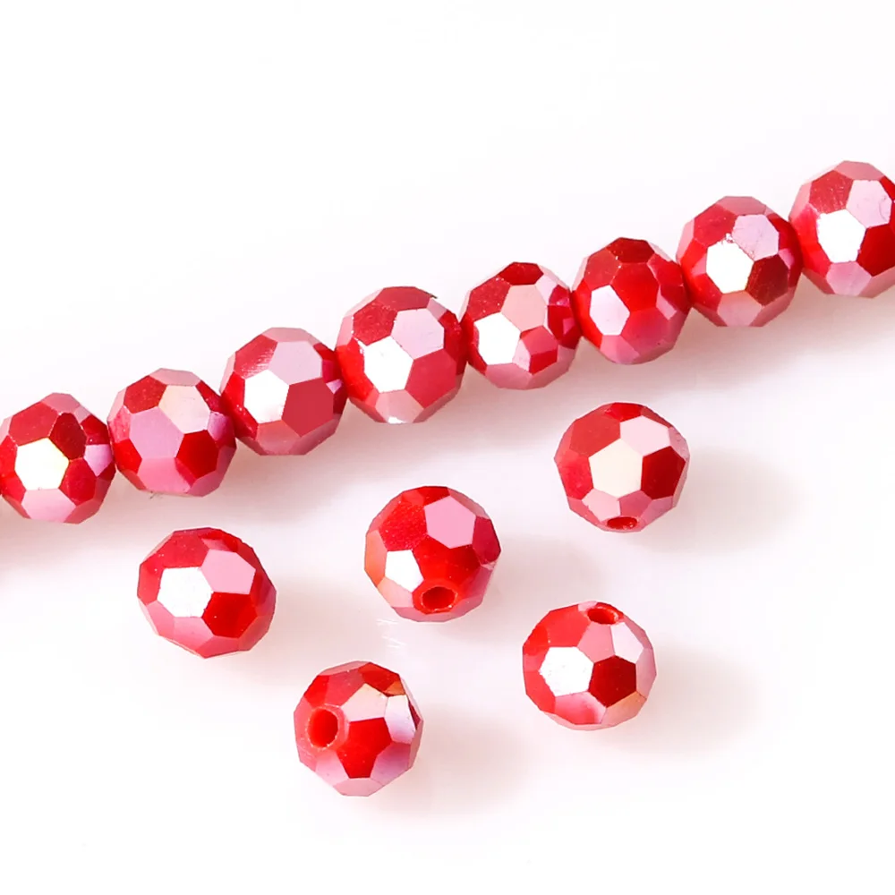 

3 4mm Austria Transparent Faceted Crystal Beads For Jewelry Making Women Diy Accessories Round Glass Beads Wholesale Z162