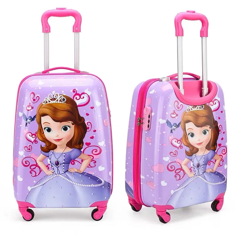 19 inch carry-on Suitcase with wheels kids Spinner luggage carton travel Rolling Luggage trolley bags children's suitcase lovely