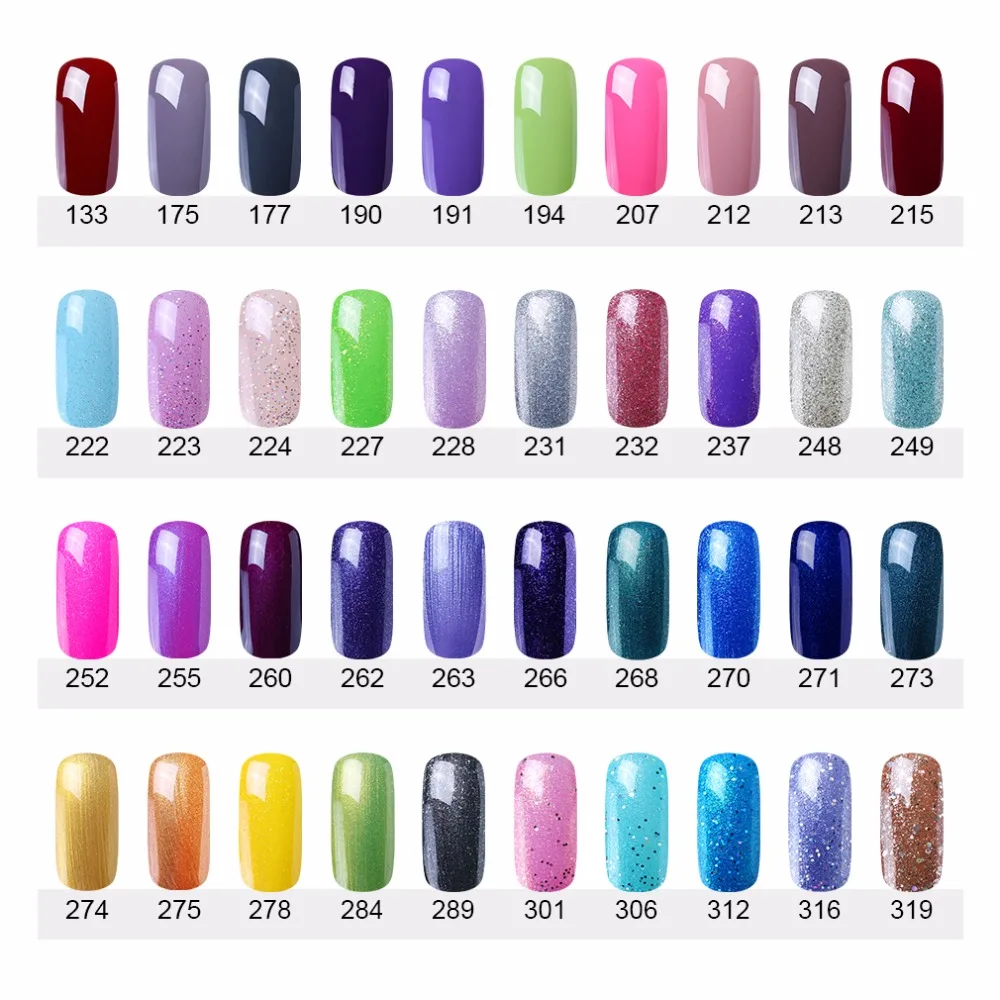 HNM 8 мл чистый цветной Гель-лак для ногтей UV LED Gellak отмачиваемый Vernis Полупостоянный