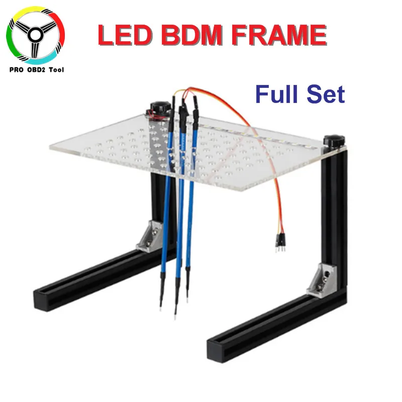 LED BDM Frame Kess Ktag Master онлайн красный ЕС V2.47 V2.25 Kess V2 V5.017 неограниченный ECU чип Тюнинг инструмент K тег V7.020 4 светодиодный ECU программист - Цвет: LED BDM Frame