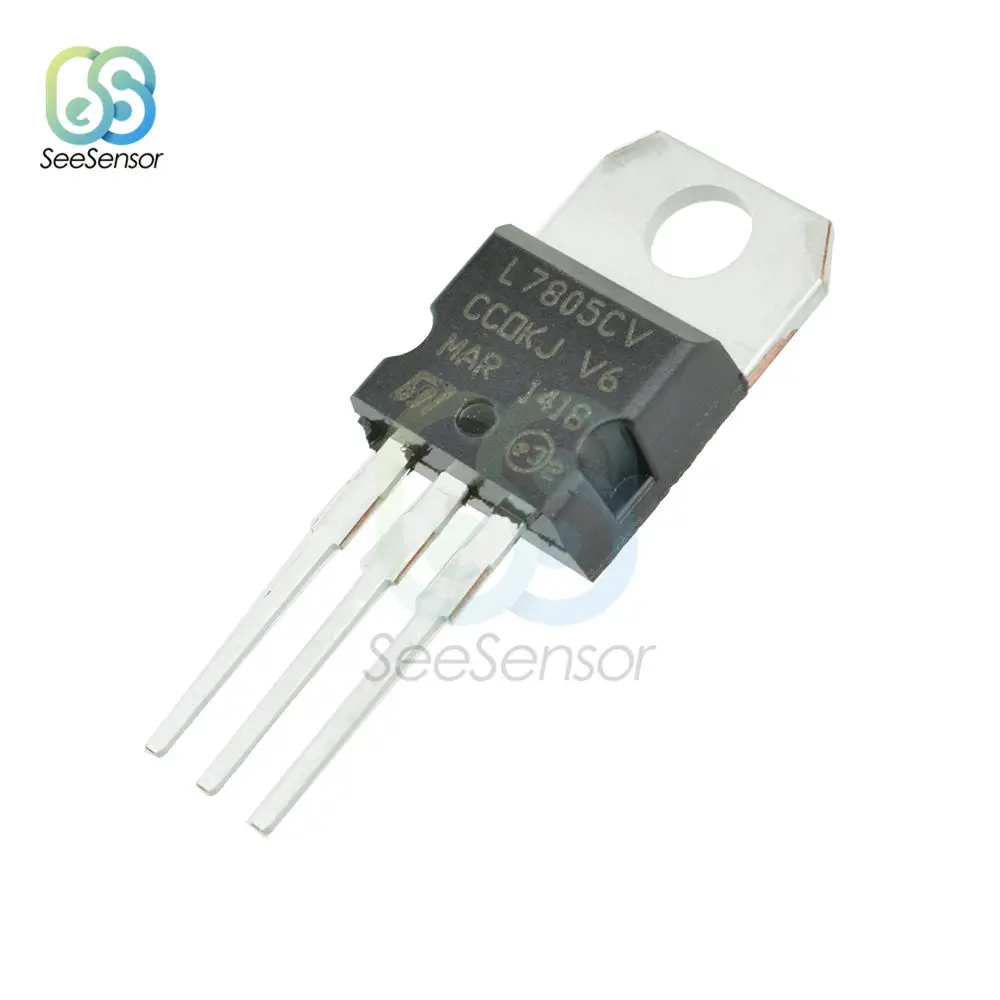 Регулятор напряжения IC LM7805 L7805 7805 5 В 220 А до 10 шт./лот|Детали и аксессуары для