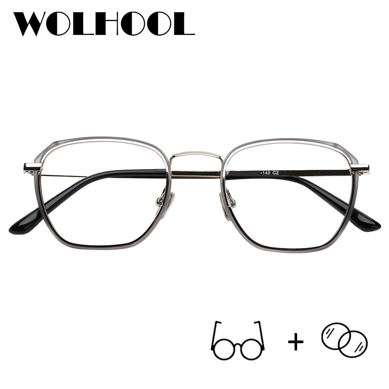 Мужские и женские очки с прозрачной оправой прозрачными линзами по рецепту