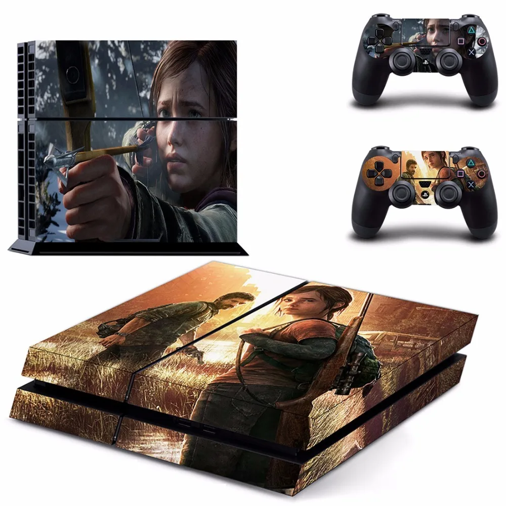 Виниловая наклейка на кожу PS4 последняя из нас для консоли и контроллера Sony playstation