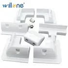 Willone 7 шт. Монтажный кронштейн для солнечной панели Белый Прямоугольный набор-свободный угловой кронштейн для RV, лодок, караванов, домов на колесах