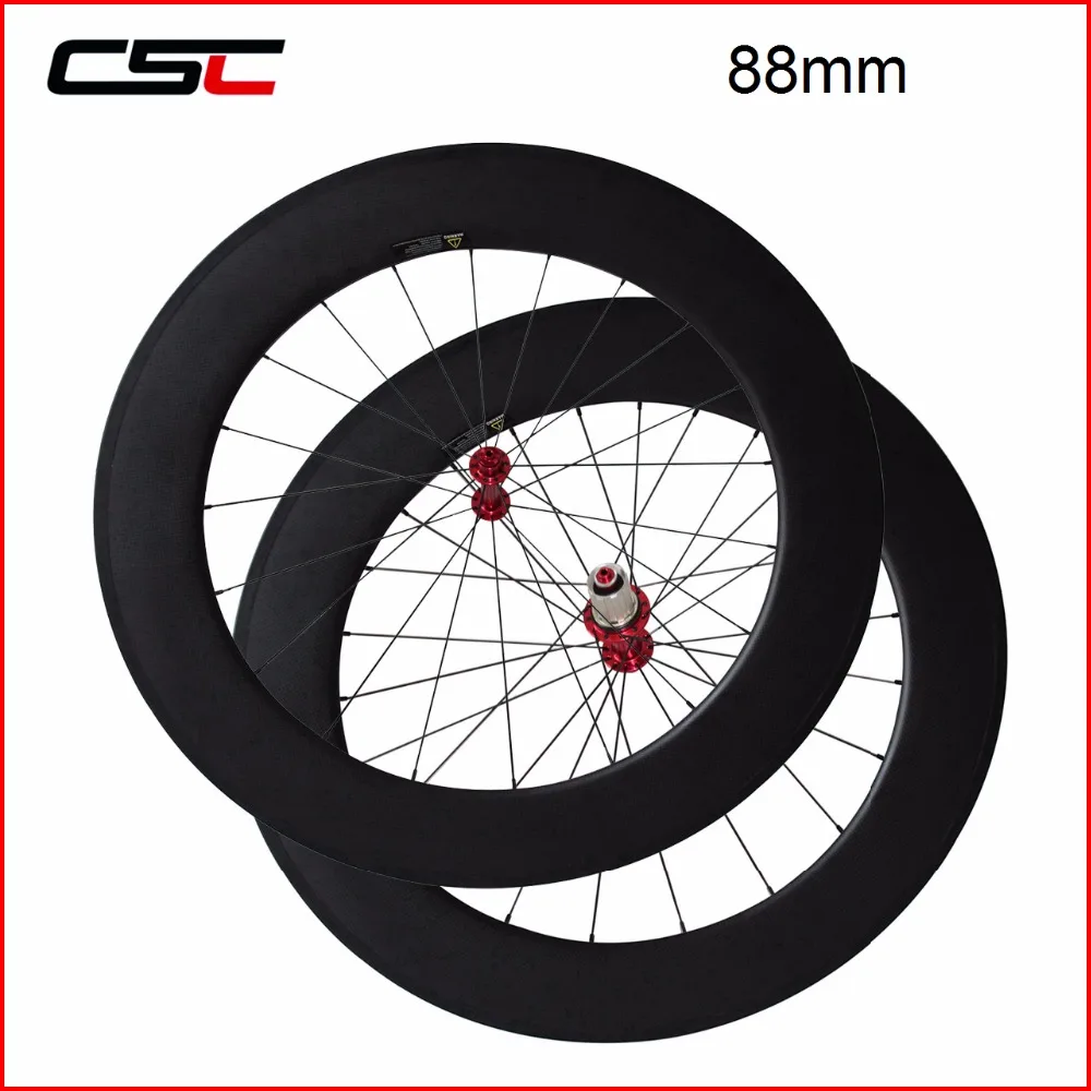 Бескамерные Углеродные дорожные колеса 38 мм 50 60 Aero Wheelset u-образные диффузные