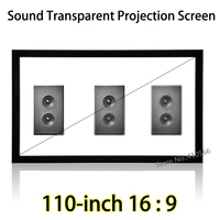 hd weave acoustically transparent screen 2 44x1 37 meter project space fixed frame wall mount projection screens