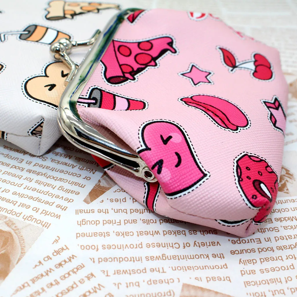 Кошелек LuckU для женщин и девочек с рисунком снеков мини кошелек мелочи держатель