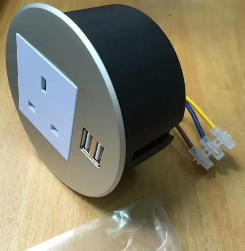 2019 2018 AU/EU/UK/USA/Универсальная мощность + USB круглая Настольная мини розетка/круглая