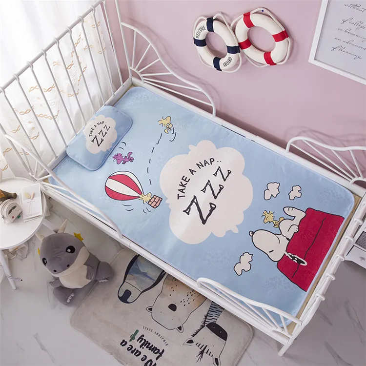 10 Детский матрас для детского сада, милый рисунок hello kitty, Широкоформатная детская кровать, Шелковый матрас, комплект, 1 шт., простыня, комплект, подушка - Цвет: 10