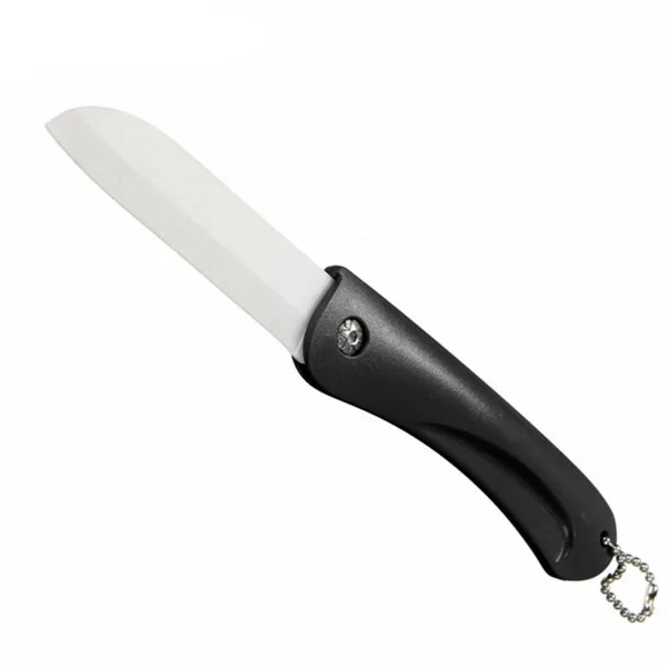 Black Pocket Pare Peel керамический кухонный фруктовый Складной Нож столовый нож для пикника коробка-сумка для обеда овощной резки ломтик брелок для кемпинга - Цвет: Black