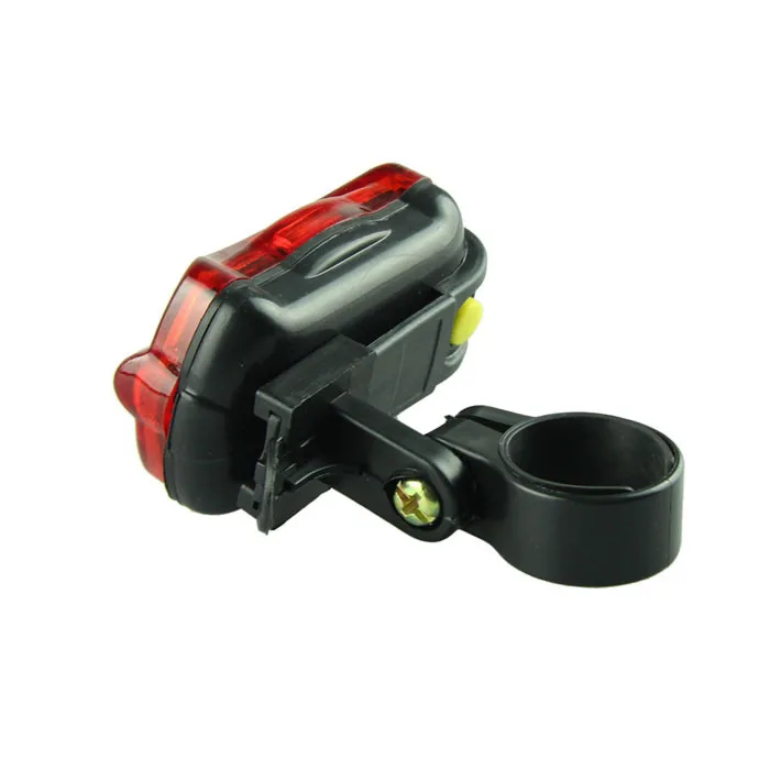 Супер яркий красный задний фонарь для велосипеда 5 светодиодный + кронштейн