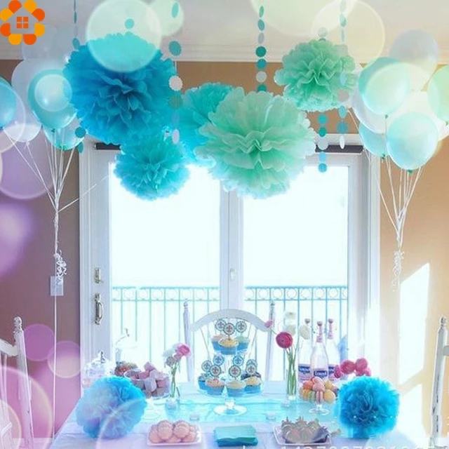 10PCS 4&quot 6&quot 8&quot 10&quot12&quot Mix sizes Tissue Paper Pom Poms for Wedding Party Decor Flower For Garden Decoration Supplies | Дом и