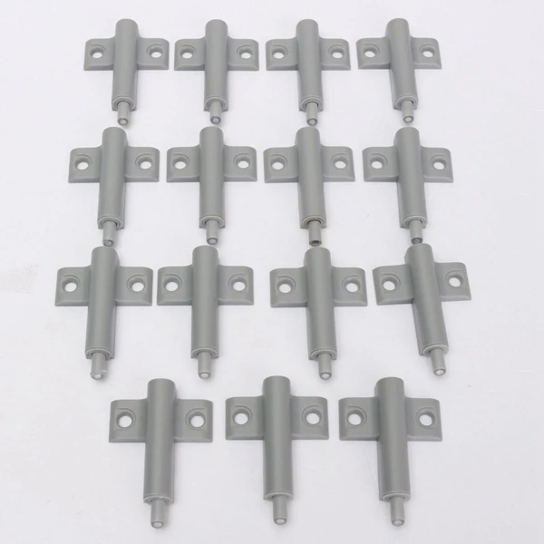 15 компл./лот профессиональная серая задвижки шкафа Кухня дверная буферная двери