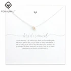 Невесты моделирование подвес-ожерелье из окисленного жемчуга Сияющие женское ожерелье для женщин Свадебные украшения подарок подружки невесты