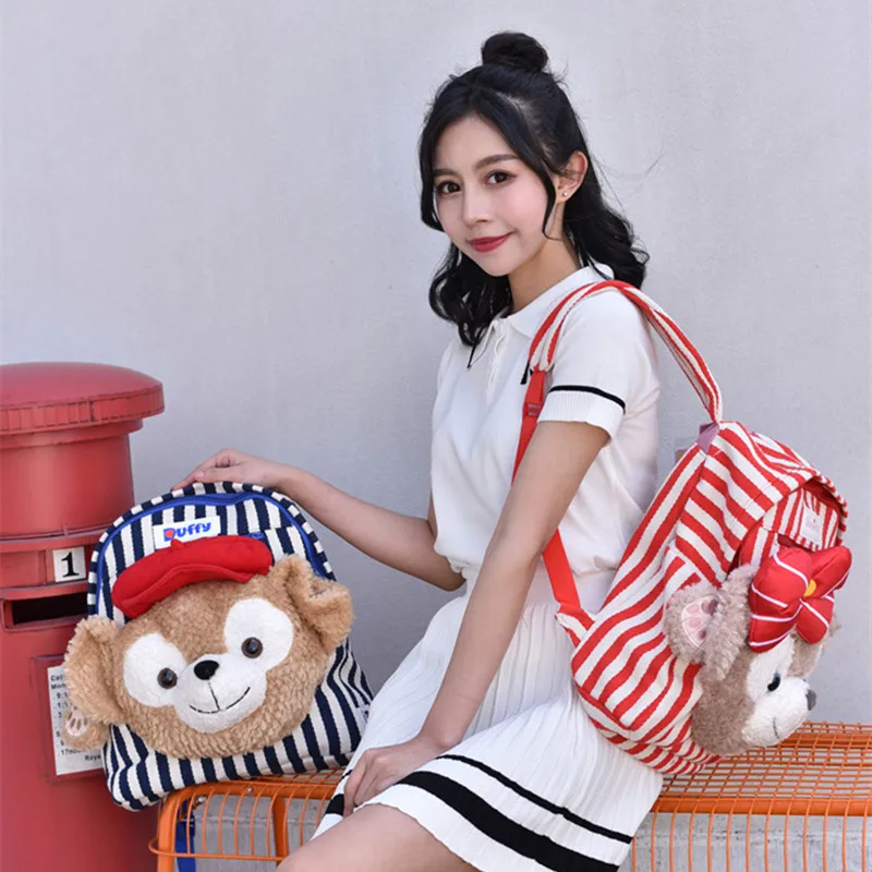 Милый большой мультфильм Медведи Duffy и shelliemay stelllalou Gelatoni Плюшевый Рюкзак Мягкая сумка на плечо школьная сумка для девочек женские подарки для детей
