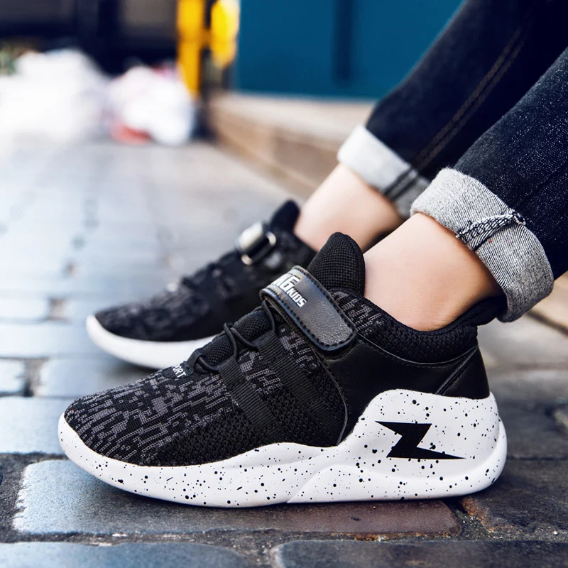 Детские кроссовки дышащие вязаные мягкие Нескользящие для мальчиков и девочек