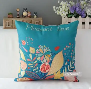 Наволочка с абстрактным цветочным принтом декоративная квадратная наволочка