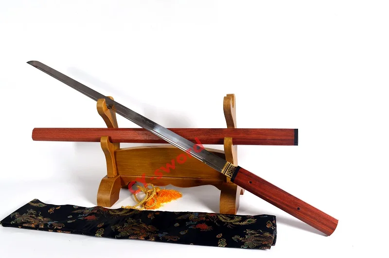 Высококачественный ручной работы ZATOICHI японский меч ниндзя Redwood Saya затемняющее