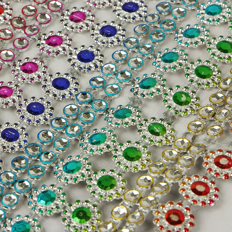 ZOTOONE стразы на сетчатой основе отделкой кристаллами из эпоксидной смолы