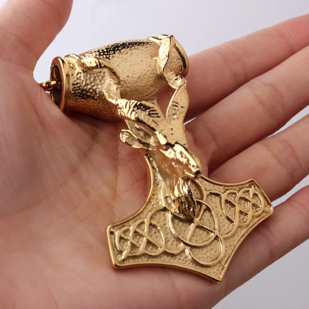 Мужская цепочка с подвеской в виде молотка Тора из нержавеющей стали | Украшения