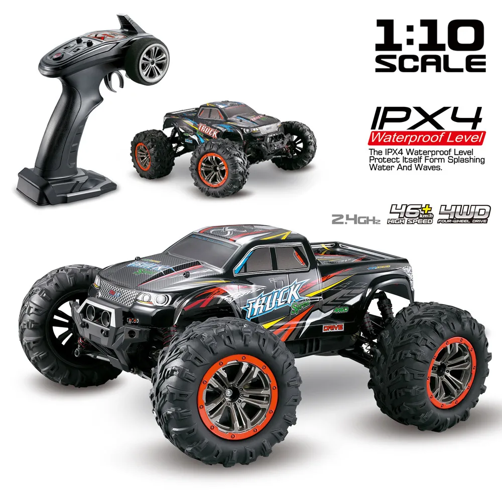 Xinlehong 9125 1/10 2 4 ГГц 4WD 46 км/ч высокоскоростное Радиоуправление led внедорожный Дрифт