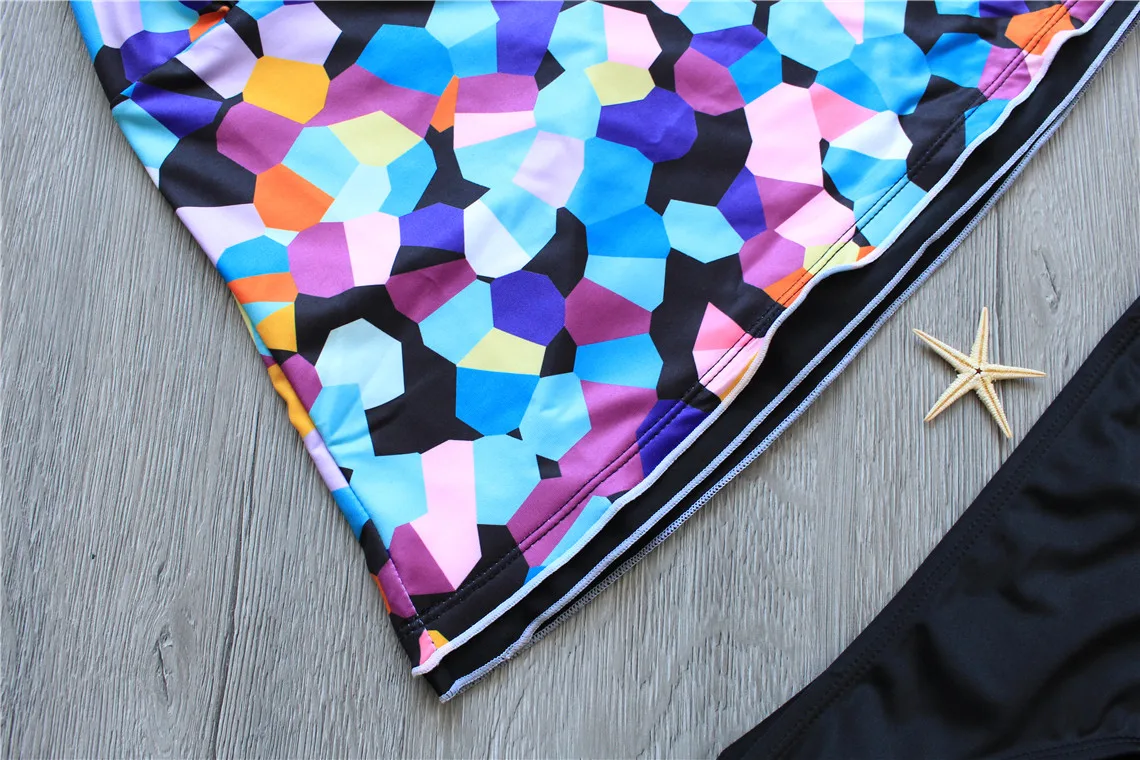 Rubylong Купальные костюмы Для женщин Плавание костюм 2017 Сексуальная Push Up печатных