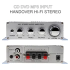 Автомобильный Hi-Fi стерео усилитель, 12 в пост. Тока, 5 А, 85 дБ, поддержка CD  DVD  MP3 входов для мотоцикладома