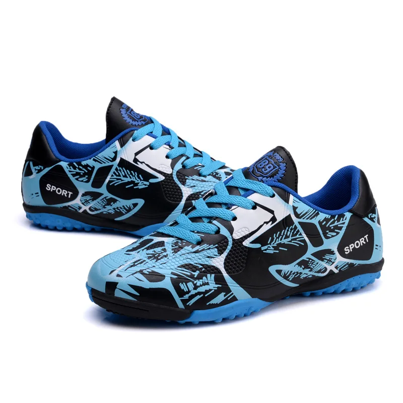 2018 New Style Turf Soccer Shoes for Kids Boys Girls Outdoor Sneakers Unique Print Children's Sport Trainers Teenagers | Спорт и