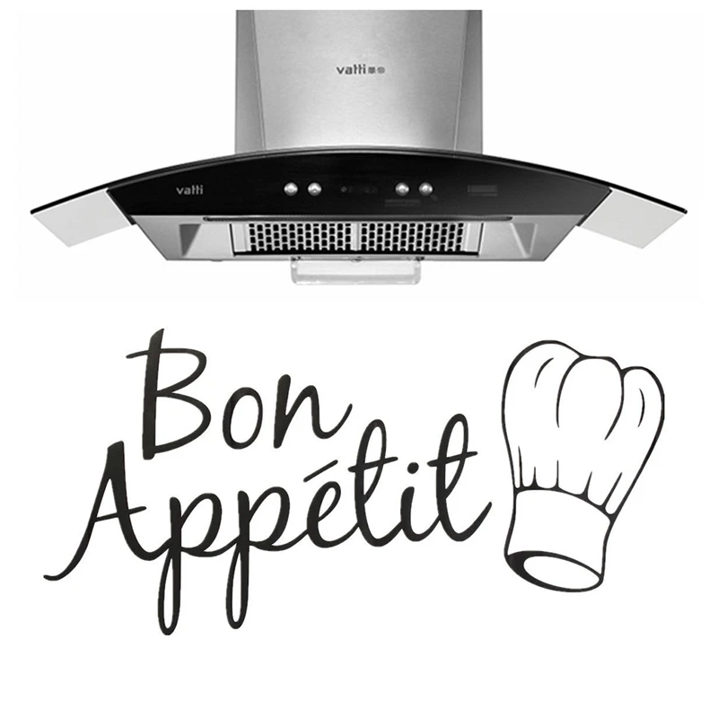Кухня цитата Наклейка на стену Bon Appetit кафе домашний декор настенные