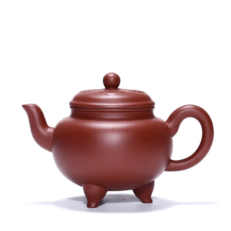 

Dark-red Enameled Pottery Teapot Will Mr. As One Wishes Bright Red Robe Wang Famous Pure Manual Travel Tea Set Wholesale Agent
