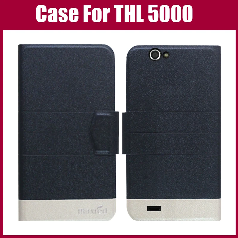 Hot sale! THL 5000 Case 5 Colors Fashion Luxury Ultra-thin Leather Phone Protective Cover for | Мобильные телефоны и