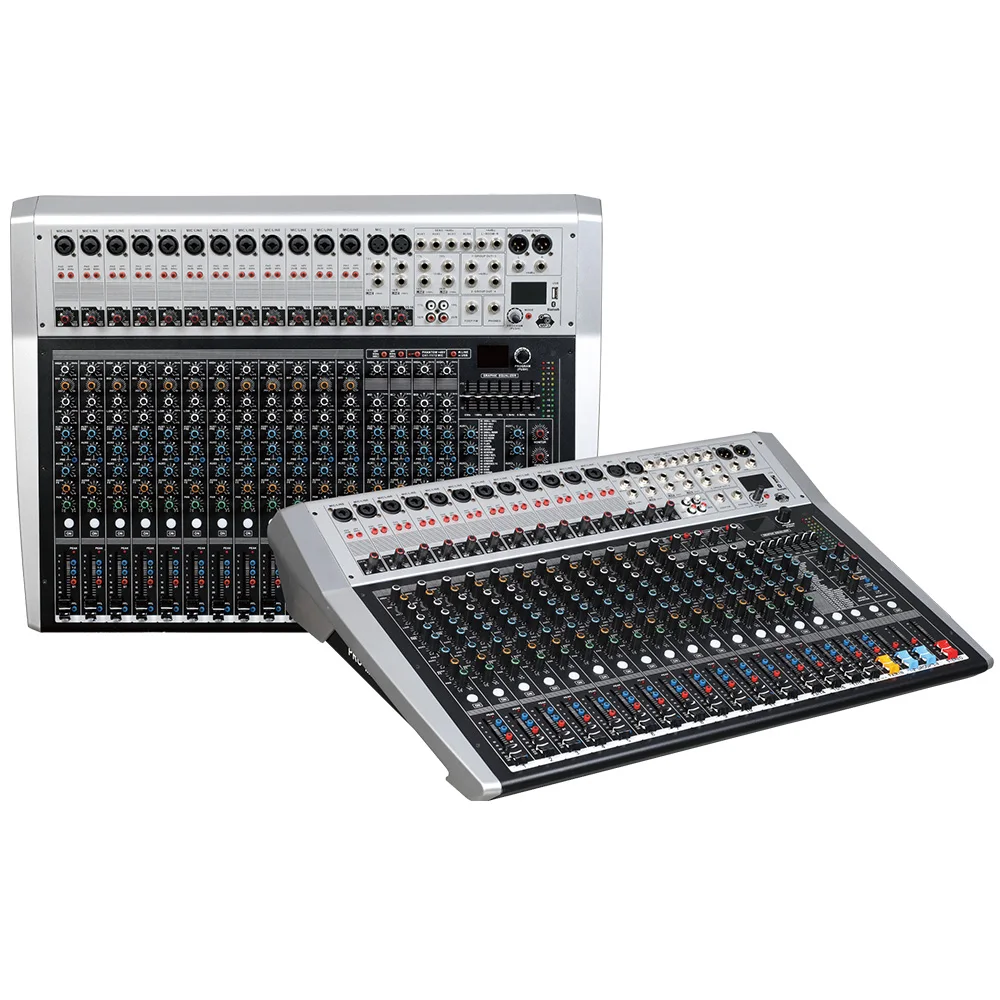 Микшерный пульт рекордер 48 V phantom power monitor AUX effect path 16-24 channel Аудио микшер USB 99 DSP effects LCi