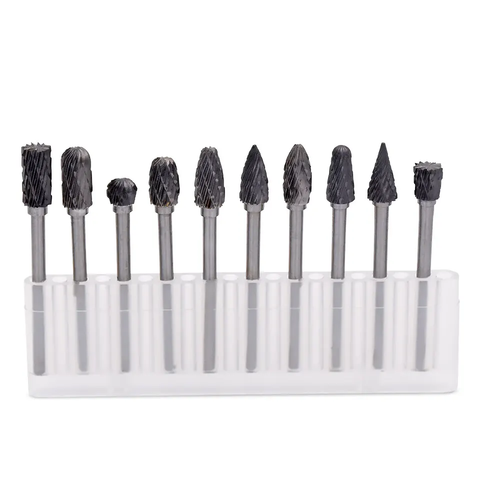 10 шт. карбидные роторные пилки инструменты Абразивные буры шлифовальные круги