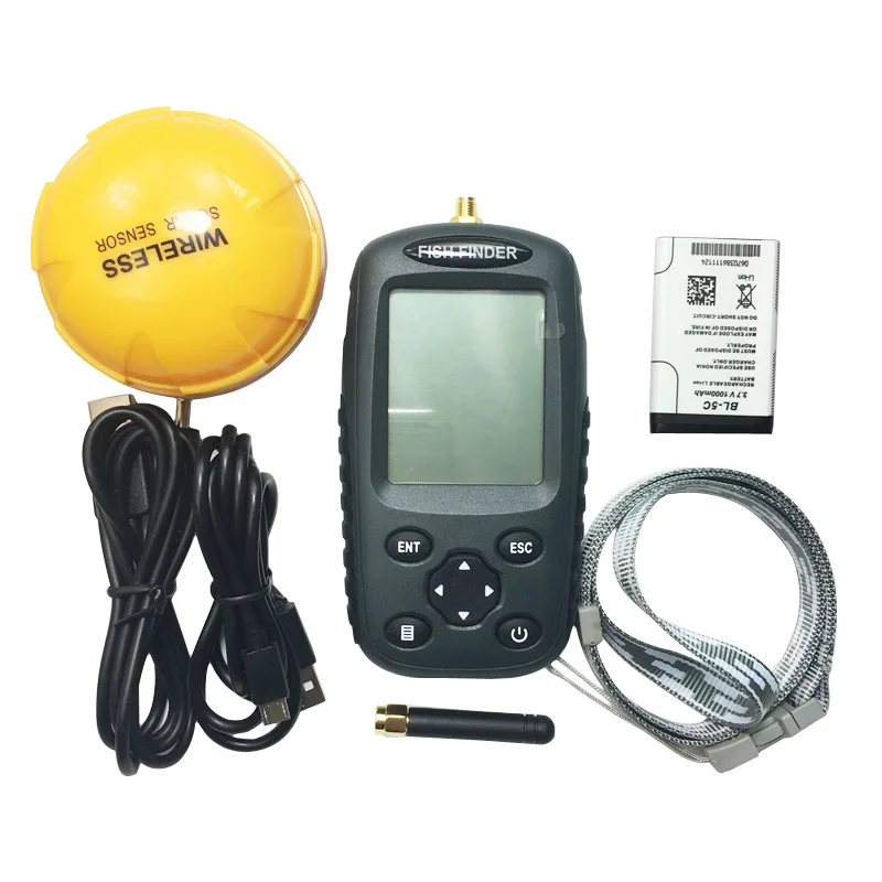 Портативный Умный Дальнобойщик с 100 м беспроводным гидролокатором эхолот