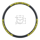 Бескамерный карбоновый обод SPEEDSAFE 29er, горный велосипед 36 мм, глубокий клинчер 28 мм XC AM ENDURO 24H 28H 32H UD 3K 12K, матовый глянцевый 29 дюймов
