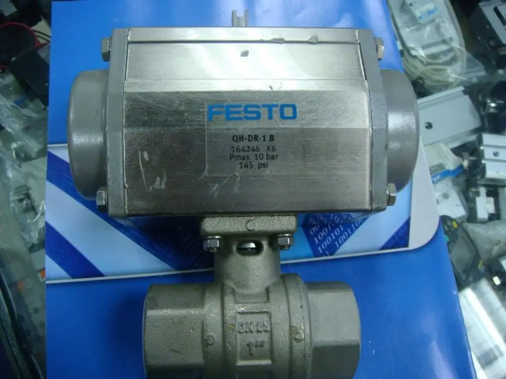 

[SA] Positive! Spot! FESTO stainless steel pneumatic valve QH-DR-1 B 4 -! Material object